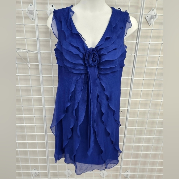 KM COLLECTIONS By MILLA BELL Short Rosette Dress - Picture 3 of 6